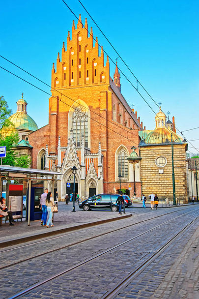 Holy Trinity Church in old town of Krakow - Fotoğraf, Görsel