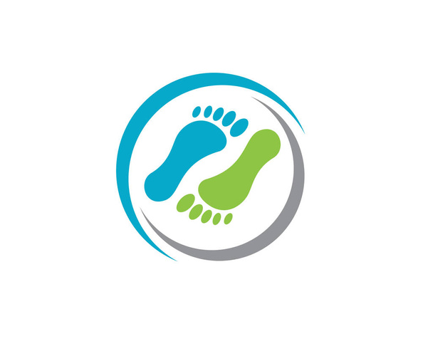 foot Logo Template - Vector, Image