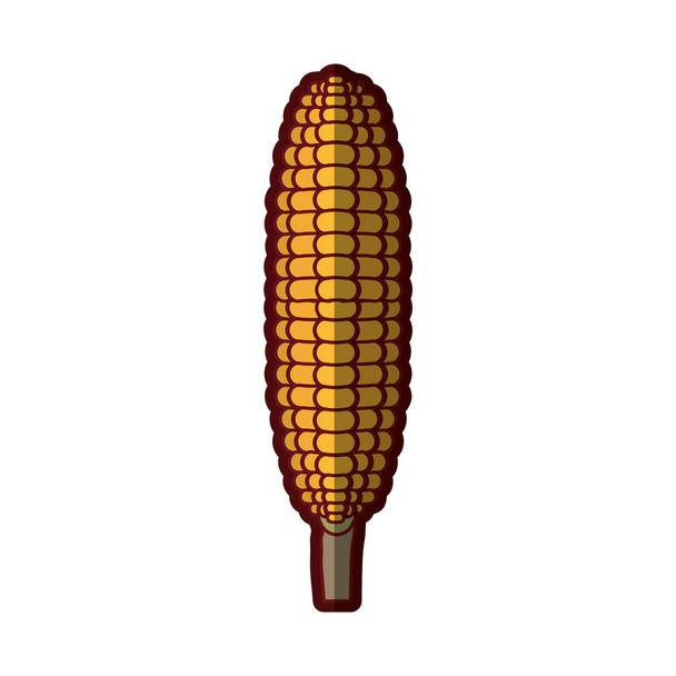 білий фон з кукурудзяним коміром впритул з товстим контуром
 - Вектор, зображення