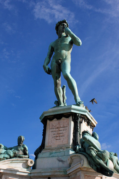 david Statue am piazzale michelangelo, erbaut 1869 und designe - Foto, Bild