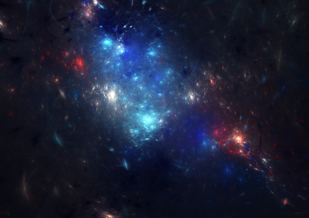 Fantasy abstract universe. Colorful dreamy nebula. - Photo, Image