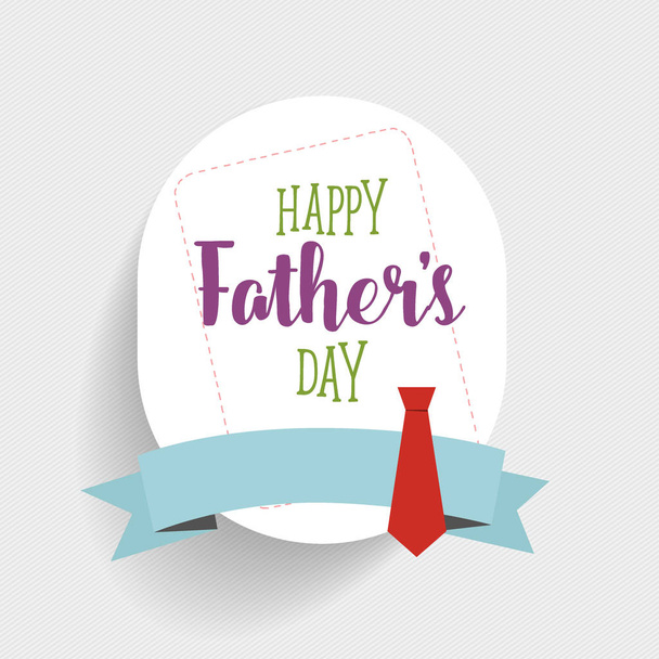 Happy fathers day card design. Vector Illustration. - Vector, imagen