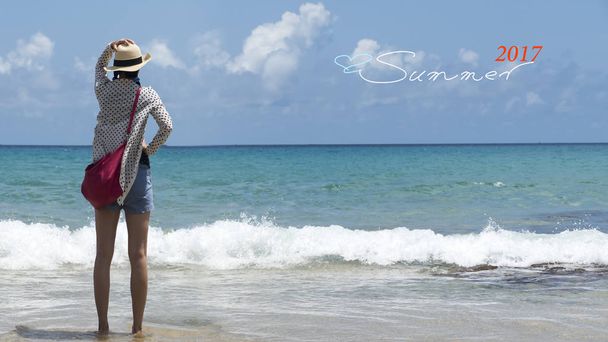 Yaz, mavi gün, Kaptan'ın sepeti, deniz su, Ki oynamaya - Fotoğraf, Görsel