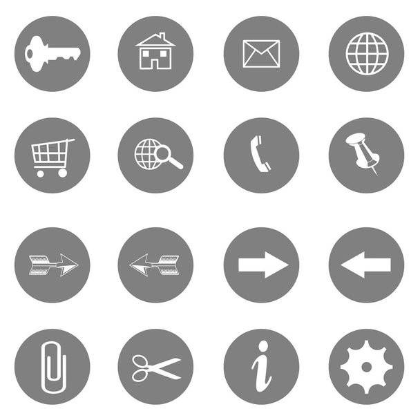 conjunto de ícones de internet - vetor de botões de site
   - Vetor, Imagem