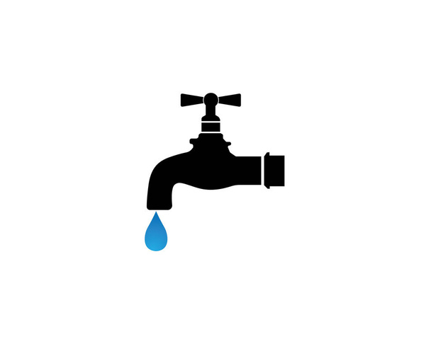 water faucet logo and symbols - Vector, Image