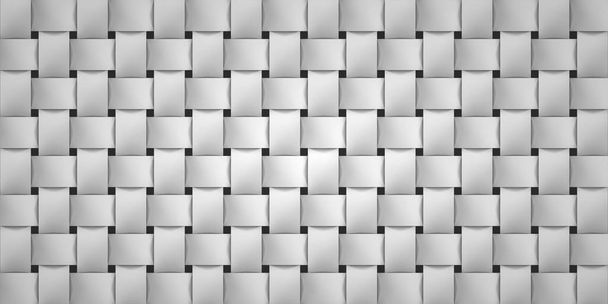 Volumen textura realista, fondo gris de mimbre, patrón geométrico 3d, papel pintado vector de diseño
 - Vector, imagen