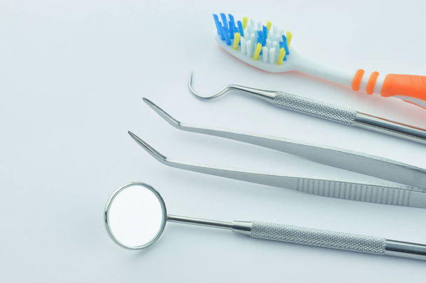 Dental care and tools - Foto, Imagen