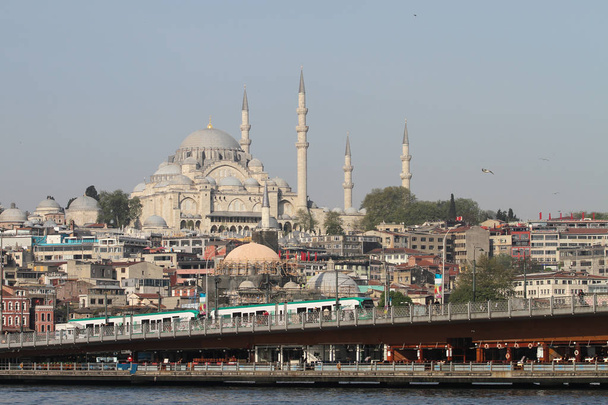 イスタンブール市のスレイマニエ ・ モスク - 写真・画像