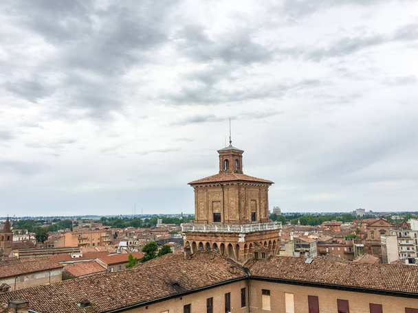 Estense vártól, Ferrara, Olaszország - Fotó, kép
