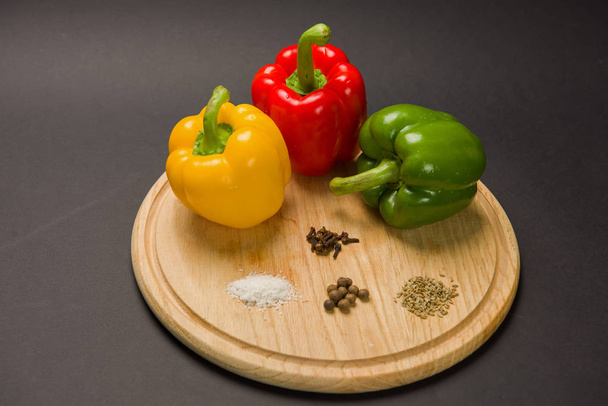 Peppers with various spices - Photo, Image