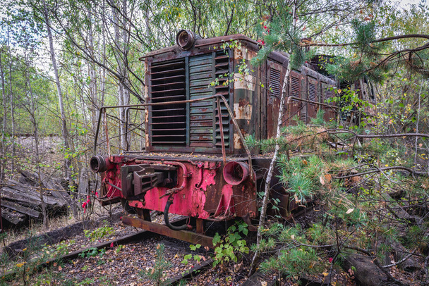 Pociąg w Czarnobylu strefy - Zdjęcie, obraz