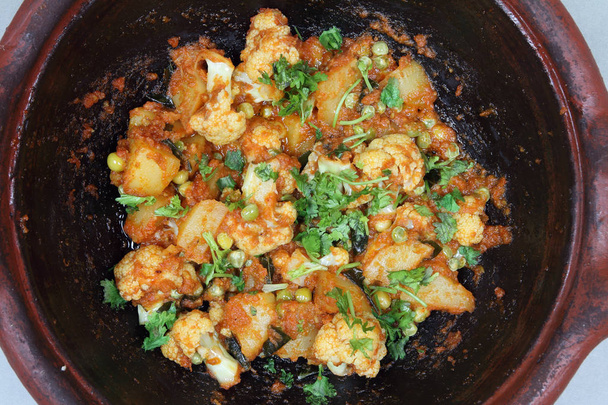 Karfiol Curry - indiai élelmiszer - Fotó, kép