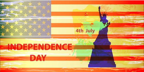 Il giorno dell'indipendenza americana. Illustrazione, vettore
 - Vettoriali, immagini