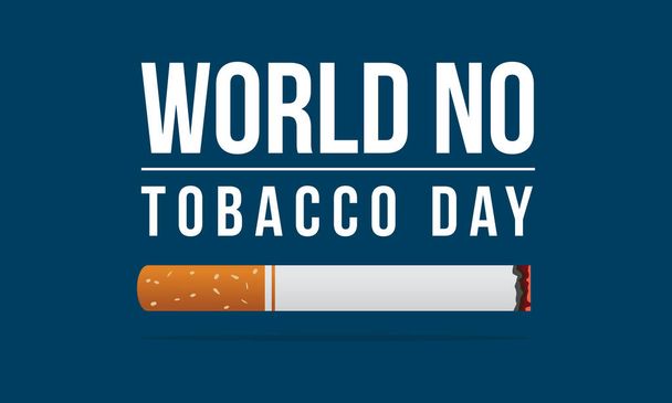 World no tobacco day and no smoking background - Vector, Image
