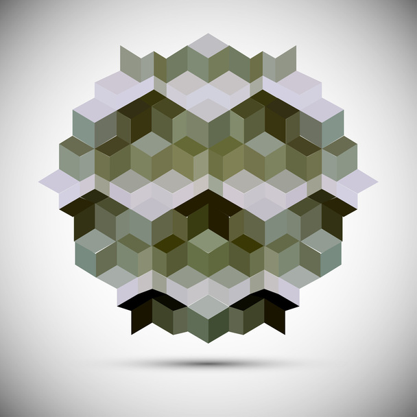 Hexagon kaleidoscope optical illusion - Vettoriali, immagini