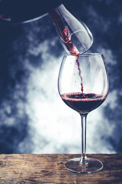 red wine glass and decanter - 写真・画像
