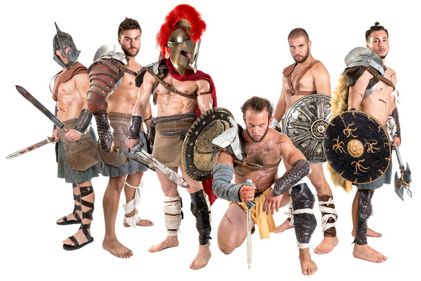 Grupo de gladiadores
 - Foto, Imagen