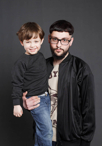 Father and son in the studio - Photo, Image