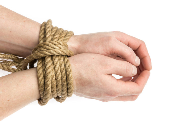 tied male hand - Photo, Image