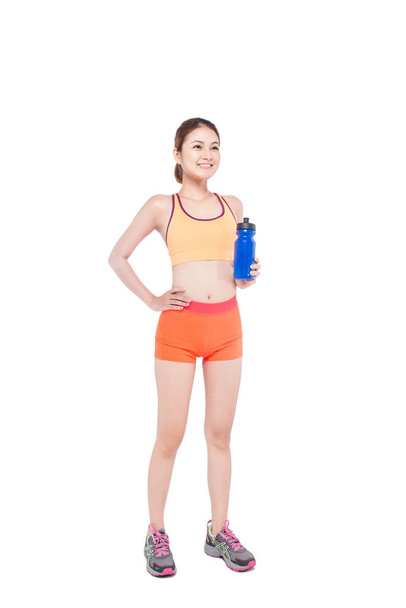 sporty woman doing exercise - Photo, image