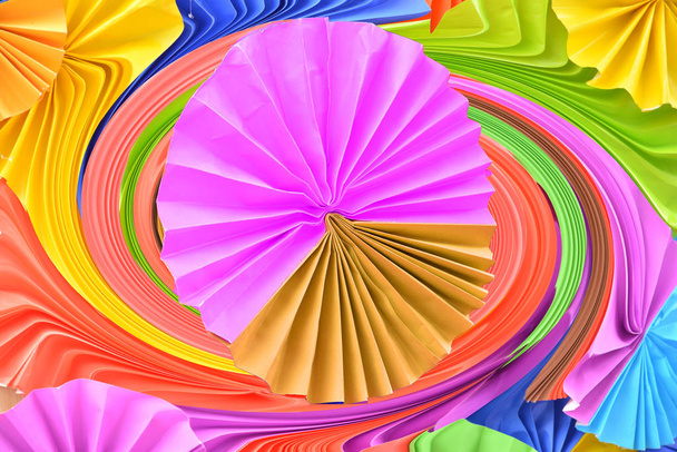 Фон барвистих паперових шанувальників
 - Фото, зображення