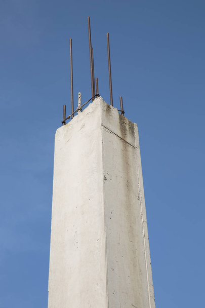 Reinforced concrete piles - Foto, Imagem