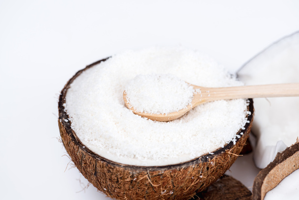 organic coconut with shavings  - Zdjęcie, obraz