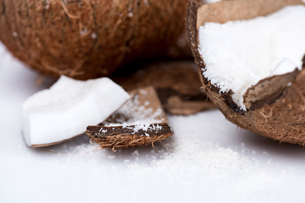organic coconut with shavings  - Zdjęcie, obraz