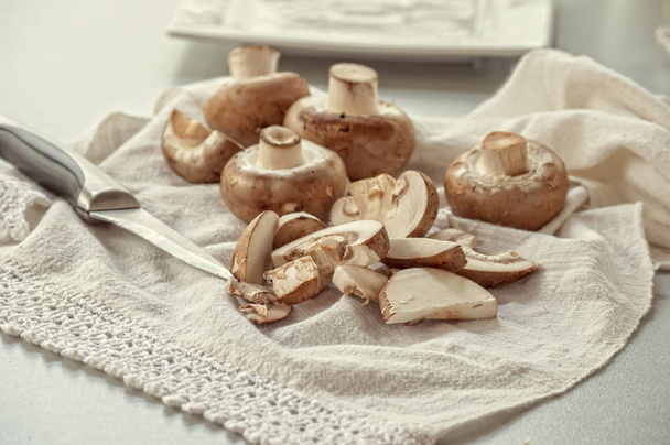 Fresh brown mushrooms - Photo, Image