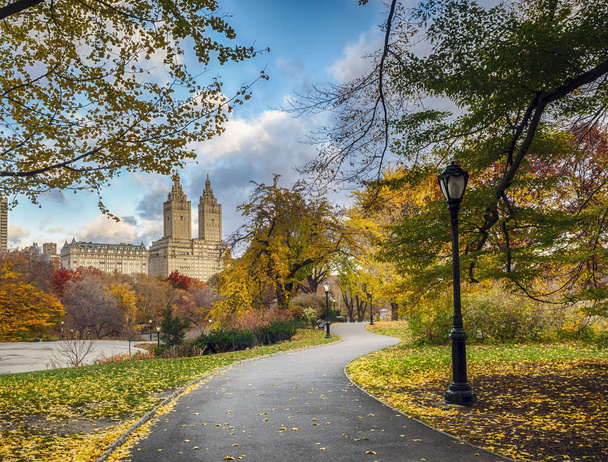Central Park, New York City, késő ősszel - Fotó, kép