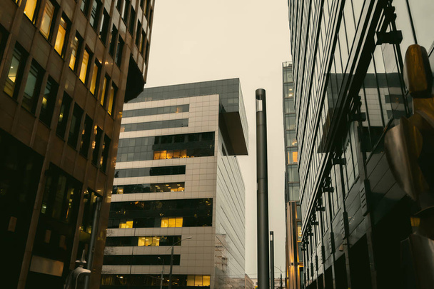 Buildings of the office center. Business background - Fotó, kép