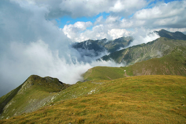 Beautiful mountain summer scenery. Fagaras mountains, Romania - Foto, Imagem