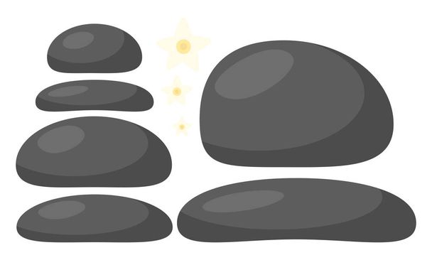 piedras de spa conjunto vector símbolo icono de diseño
.  - Vector, imagen