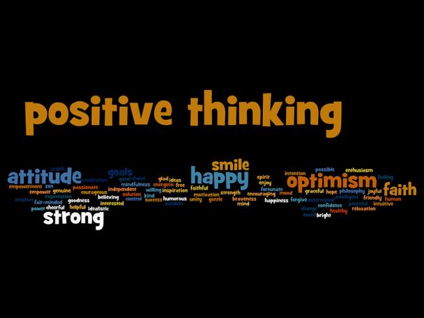 Concept, conceptual positive thinking - Photo, Image