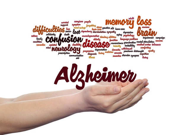  symtoms εννοιολογική της νόσου Αλτσχάιμερ - Φωτογραφία, εικόνα