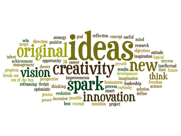 ideas abstract word cloud - Photo, Image