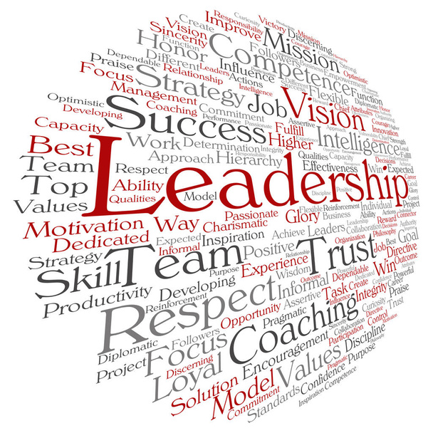 leiderschap word cloud - Foto, afbeelding