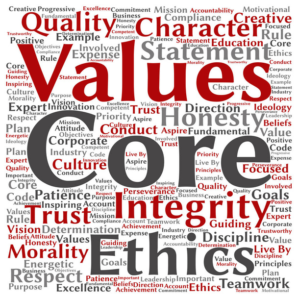 alapvető értékek integritását etika  - Fotó, kép