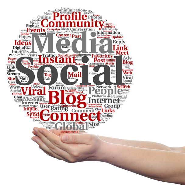 Conceptual social media marketing  - Photo, Image