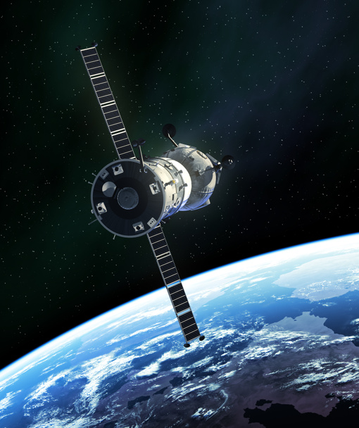 Navicella spaziale russa nello spazio esterno
 - Foto, immagini
