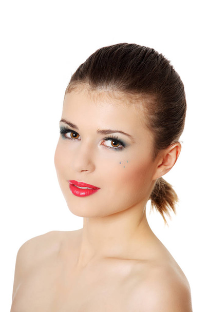 Beautiful young woman close-up portrait - Fotografie, Obrázek