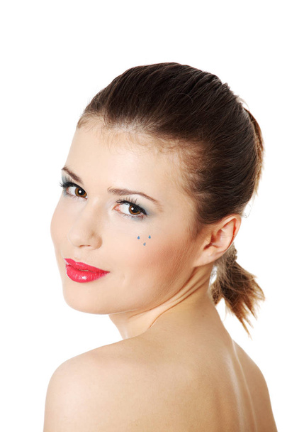 Beautiful young woman close-up portrait - Fotografie, Obrázek