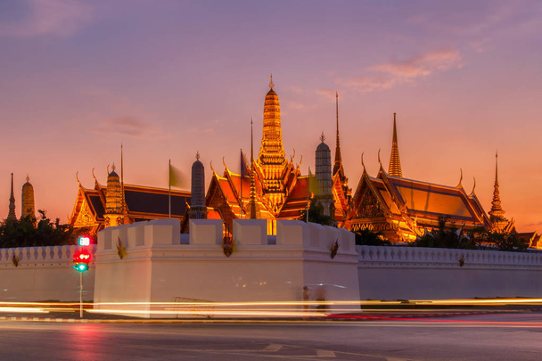 Wat Phra Kaew Ősi templom Bangkok Thaiföld - Fotó, kép