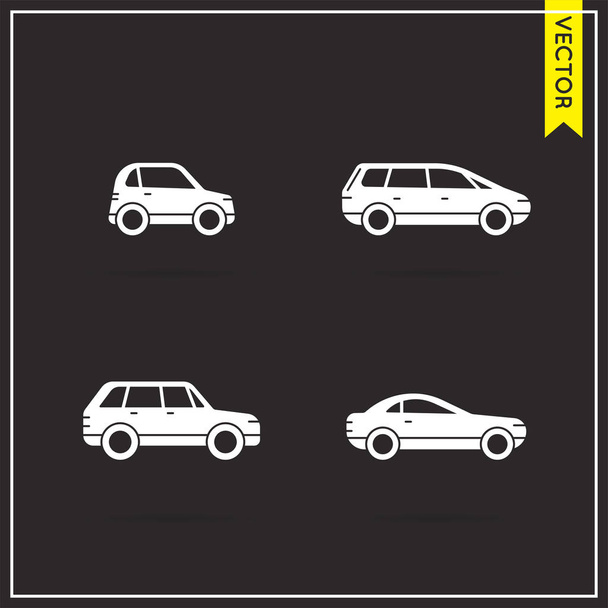 Conjunto de iconos de coche
 - Vector, Imagen