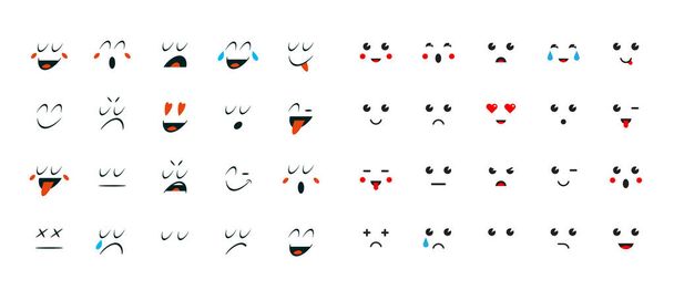 Conjunto de Emoticones para Dispositivos
 - Vector, imagen