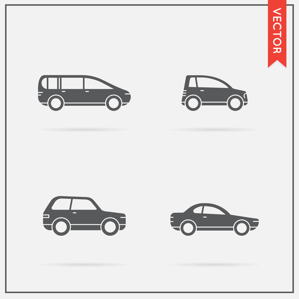 Conjunto de iconos de coche
 - Vector, imagen
