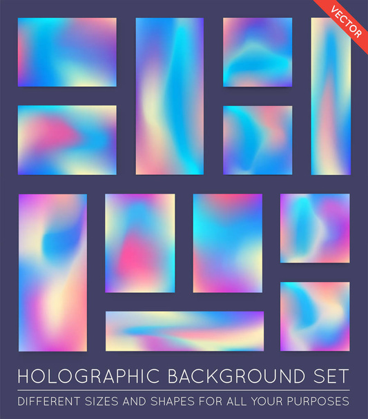 holographische trendige Textur - Vektor, Bild