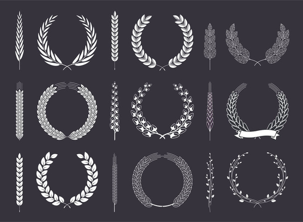 Laurel Wreaths and Branches Vector Collection - Vector, Image