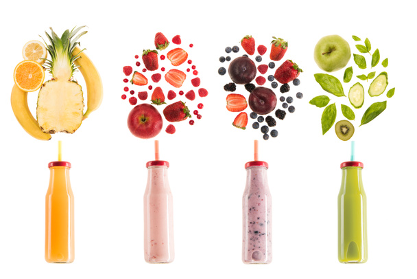 different healthy smoothies - Photo, Image