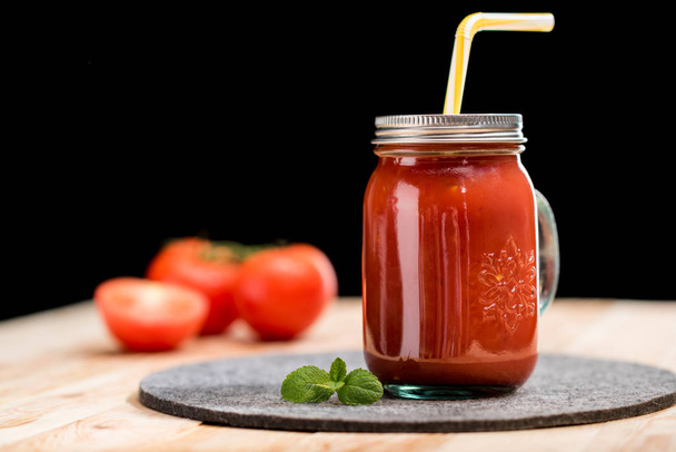 fresh tomato smoothie  - Φωτογραφία, εικόνα